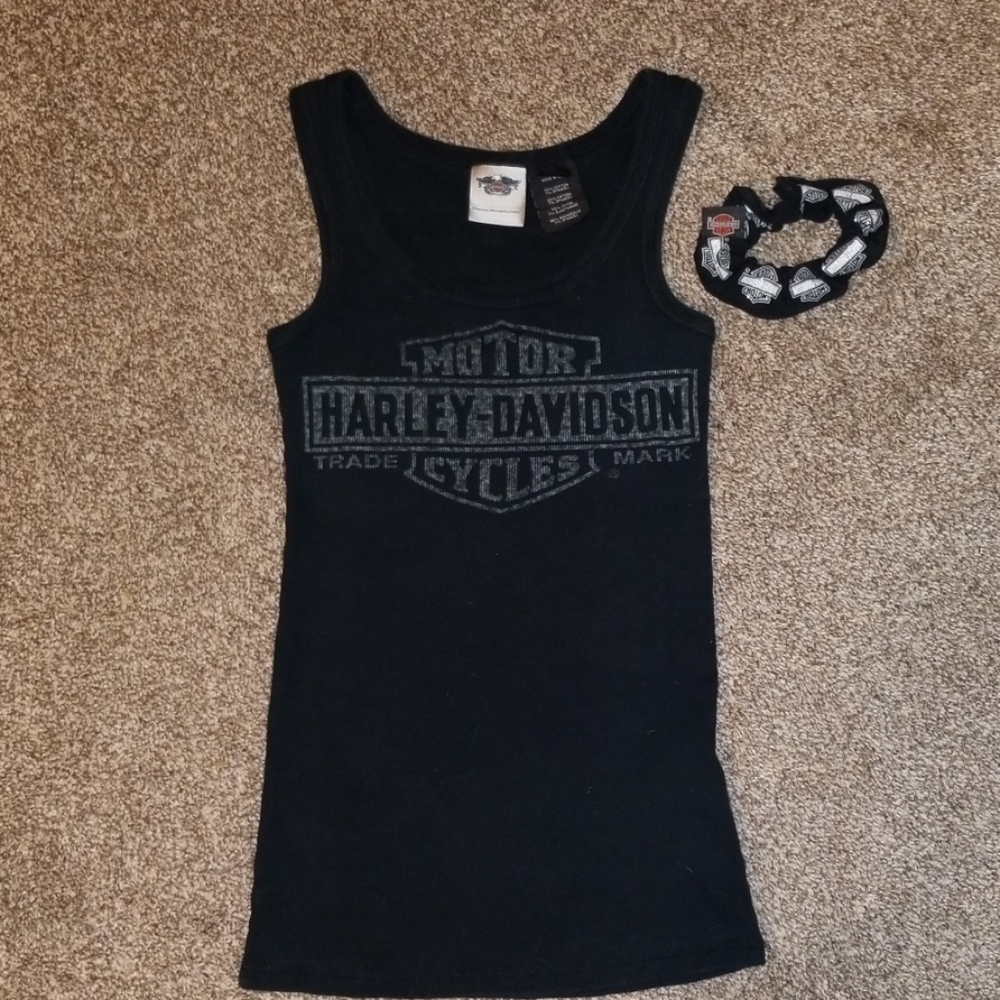 Harley's Davidson's tank with scrunchie